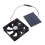 Grünes 3W Solarpanel-Lüfter-Kit 11x8cm 12x12cm 15