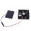 Grünes 3W Solarpanel-Lüfter-Kit 11x8cm 12x12cm 16