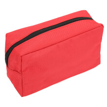 Bolsa de bloqueo roja de tela Oxford 195x115x75 mm