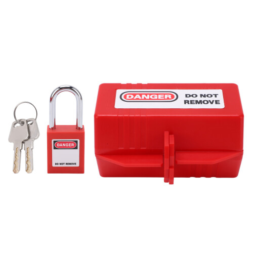 Netzstecker-Sicherheits-Lockout-Kit 38 mm/1,5 Zoll Vorhängeschloss 1