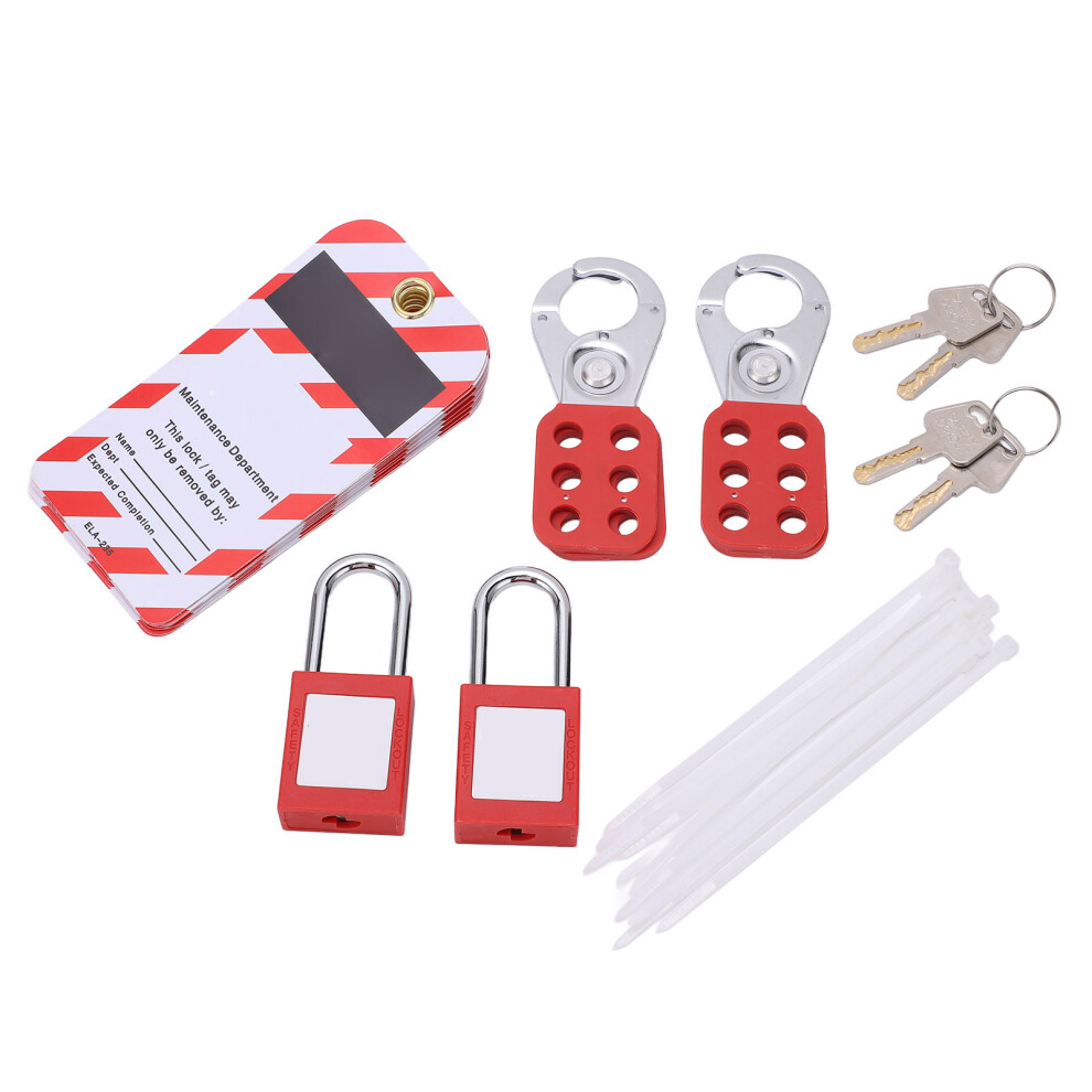 Electrical Lockout Tagout Kit Tag Hasp Safety Padlock Set Rustproof For Lock Out Tag Out Station 4311321512919