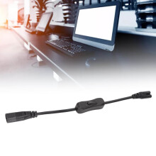 Cable de extensión IEC320 C8-C7 1500W 0.98ft 100-250V