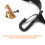 Correa de saxo de cuero 140 g, ajustable, negro, S/M/L 6