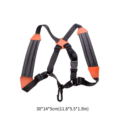 Correa de saxo de cuero 140 g, ajustable, negro, S/M/L 1