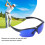Golfball-Finder-Brille 135 g blaue PC-Linse 9