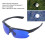 Golfball-Finder-Brille 135 g blaue PC-Linse 6