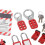 Kit di blocco e etichettatura con lucchetti, 65x65x118mm 9