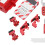 Kit di blocco e etichettatura con lucchetti, 65x65x118mm 3