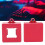 Abrelinterruptores magnéticos de teclado de aluminio mate rojo 16