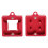 Abrelinterruptores magnéticos de teclado de aluminio mate rojo 12