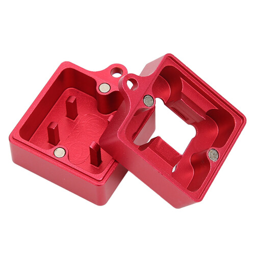 Abrelinterruptores magnéticos de teclado de aluminio mate rojo