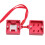 Abrelinterruptores magnéticos de teclado de aluminio mate rojo 13