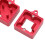 Abrelinterruptores magnéticos de teclado de aluminio mate rojo 5