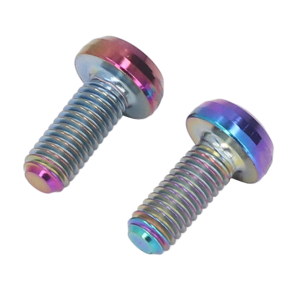 Risk 2Pcs Bicycle Bottle Cage Screws M5x12mm Water Bottle Cage Bolts Cycling Bottle Cage Screws For Fixing Gas Cylinder Seat 9351321515188