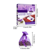 Pack de 10 saquitos de lavanda de 7,56,5 cm, morados