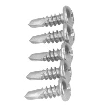 200 Pcs Self Drilling Screw M4.2x13mm 410 Stainless Steel Self Tapping Cross Round Head Drill Screws