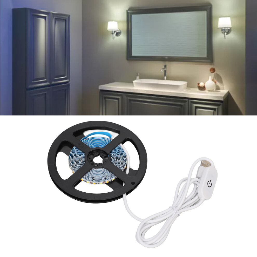 9.8Ft LED Vanity Mirror Light Dimmable Touch Control Flexible Make Up Light Strip USB Plug-image-OPC-PHVPDX5-NEW