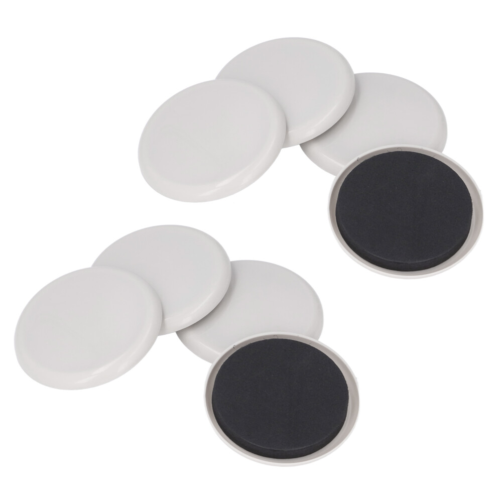8Pcs Furniture Sliders Reusable For Carpet Effortless Moving Surface Protection Round Pea Green 3.5In 4671321515557