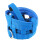 Weide-Maulkorb, Nylon HD, S/M/L, Blau/Rot/Schwarz 4
