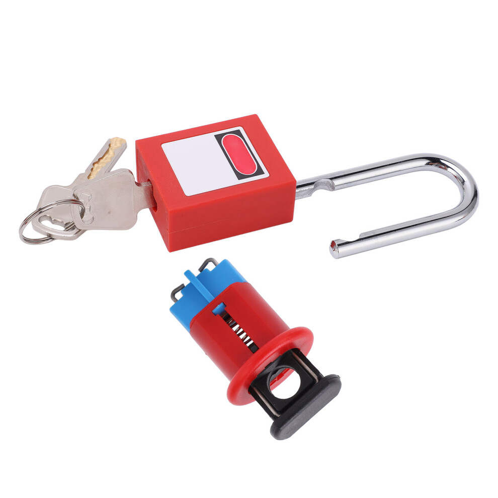 Miniature Circuit Breaker Lockout Device Safety Circuit Breaker Lock For Industry Electric Power(Mpci+38Mm Padlock ) 7901321515620
