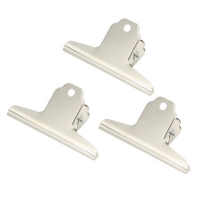 Set di 3 morsetti Bulldog in metallo robusti ideali per sacchetti alimentari foto & ufficio