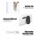 SB-228 8.5x12cm USB Aquarium-Luftpumpe 2x3L 5