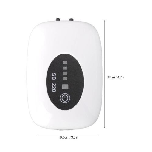 SB-228 8.5x12cm USB Aquarium-Luftpumpe 2x3L 2