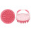 Spazzola massaggiante per capelli rosa in ABS e silicone impermeabile 15