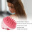 Spazzola massaggiante per capelli rosa in ABS e silicone impermeabile 12
