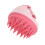Spazzola massaggiante per capelli rosa in ABS e silicone impermeabile 9