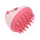 Spazzola massaggiante per capelli rosa in ABS e silicone impermeabile 10