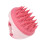 Spazzola massaggiante per capelli rosa in ABS e silicone impermeabile 7