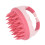 Spazzola massaggiante per capelli rosa in ABS e silicone impermeabile 8