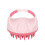 Spazzola massaggiante per capelli rosa in ABS e silicone impermeabile 2