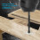 8Pcs Masonry Drill Bit Cemented Carbide 6.35mm Hex Shank Black Set Kit for Tile Concrete 10