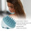 Grünes ABS-Silikon-Haarmassagegerät - wasserdichte Bürste 10