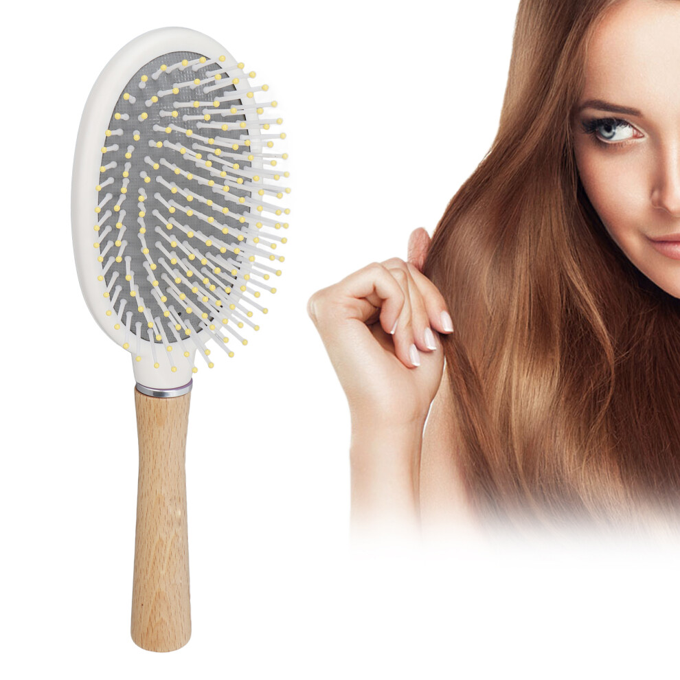 Hair Brush Natural Environmental Beech Paddle Brush for Thick Curly Thin Long Short Wet Dry Hair