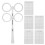 Optical Flipper regolabile 1,0D, 20x10 cm Bianco 2