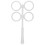 Optical Flipper regolabile 1,0D, 20x10 cm Bianco 4