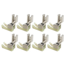 TCR1/16N 8 piezas de pie prensador plateado 3.02.5cm Costura