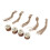 50 Sets MDF-Holz Dankesanhänger, Hanfseil, Hochzeit 16