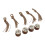 50 Sets MDF-Holz Dankesanhänger, Hanfseil, Hochzeit 15