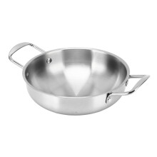 Pentola per ramen 26 cm Colore acciaio inossidabile, Ecologico
