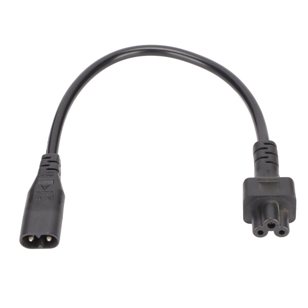 Iec320 C8 To Iec320 C5 Power Cord Iec320 C8 Male To C5 Female Cable Adapter For 3 Prong Laptop Power Adapters 100Â 5021321519854