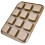 Molde mini para pan de 12 cavidades, dorado, 26,7 x 35,5 cm 7