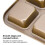 Molde mini para pan de 12 cavidades, dorado, 26,7 x 35,5 cm 12