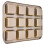 Molde mini para pan de 12 cavidades, dorado, 26,7 x 35,5 cm 4