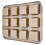 Molde mini para pan de 12 cavidades, dorado, 26,7 x 35,5 cm 16