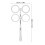 Flipper óptico ajustable 2010 cm blanco 0,5 D 5