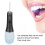Irrigatore orale cordless da 400 ml bianco 6